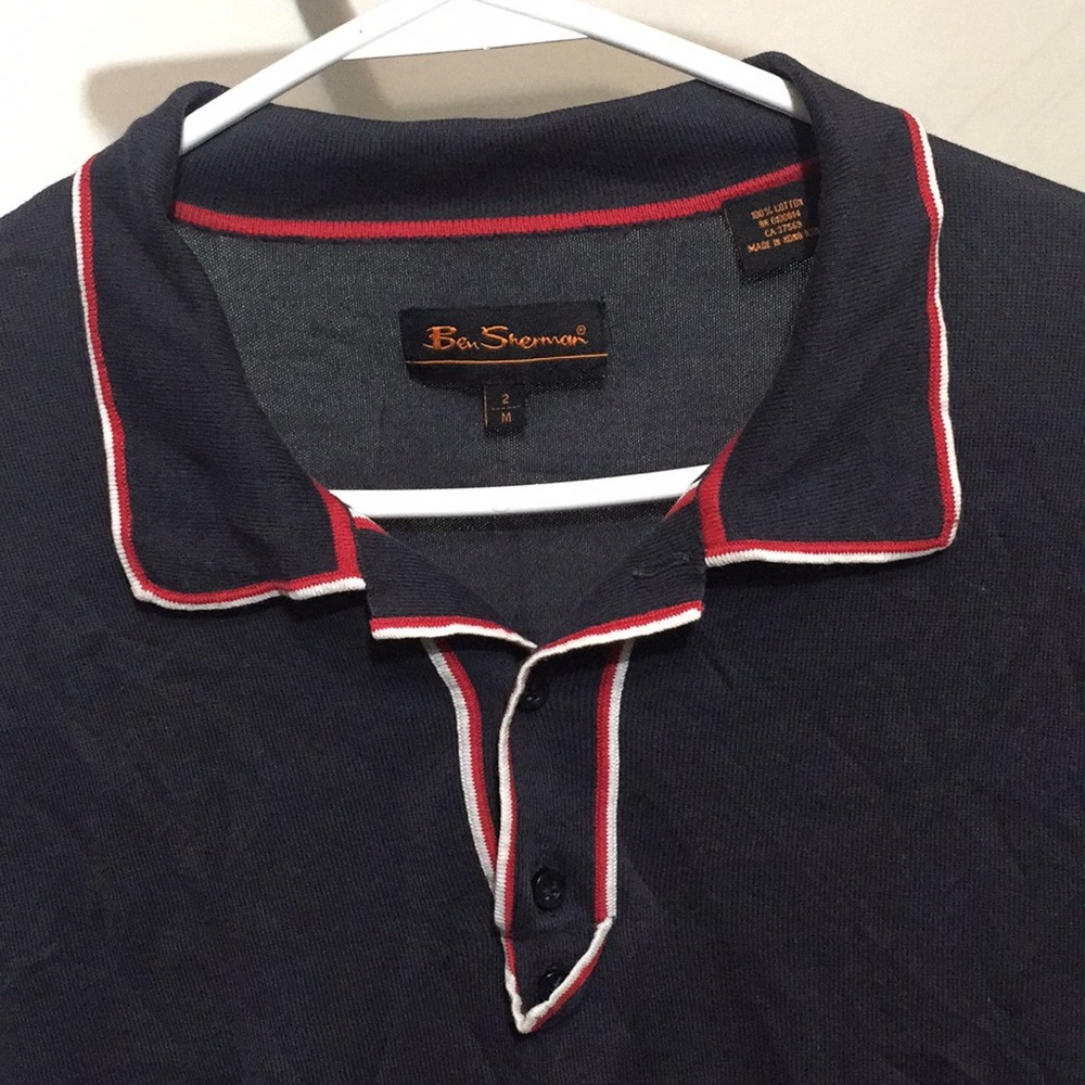 Ben Sherman Medium, red whit & blue